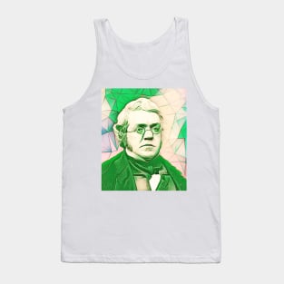 William Makepeace Thackeray Green Portrait | William Makepeace Thackeray Artwork 6 Tank Top